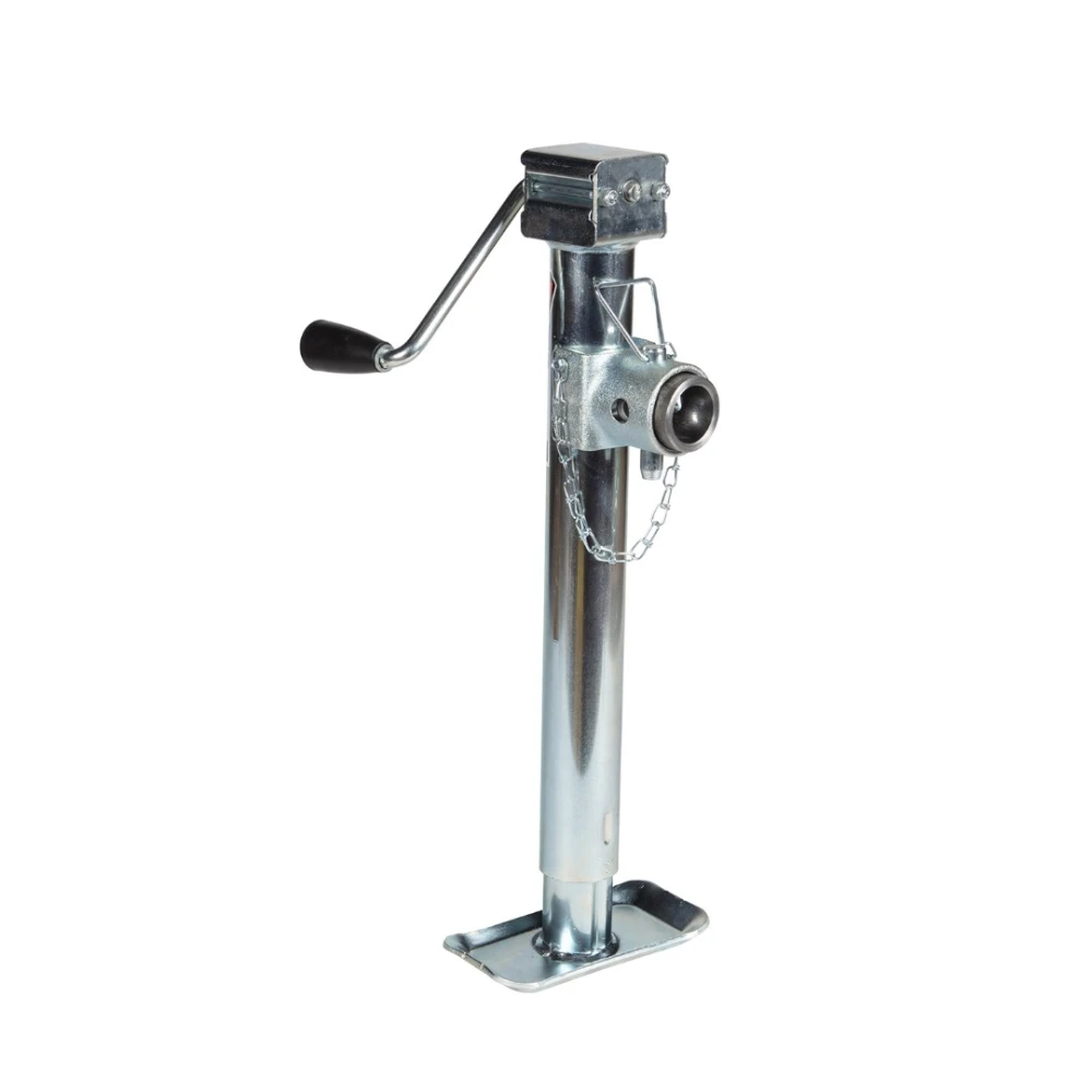 Bulldog 5K Pipe Mount Swivel Trailer Jack with Sidewind Handle and 15" Lift