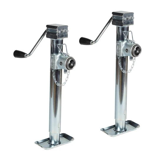 Bulldog 5K Pipe Mount Swivel Trailer Jack with Sidewind Handle and 15" Lift