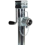 Bulldog 5K Pipe Mount Swivel Trailer Jack with Sidewind Handle and 15" Lift