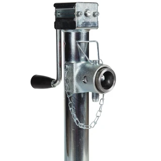 Bulldog 5K Pipe Mount Swivel Trailer Jack with Sidewind Handle and 15" Lift – 4 Pack