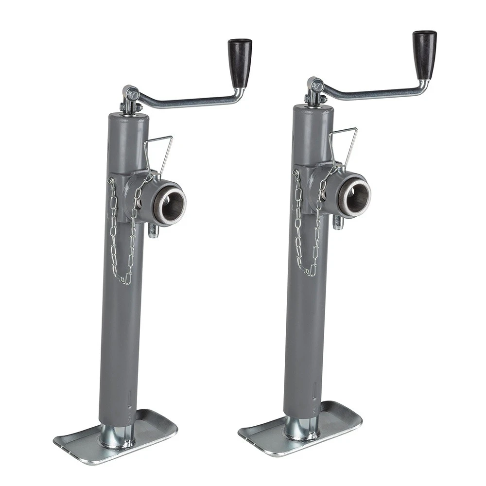 Bulldog 5K Pipe Mount Swivel Trailer Jack – 10 Inch Lift, Topwind Handle