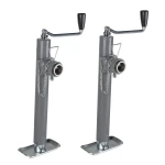Bulldog 5K Pipe Mount Swivel Trailer Jack – 10 Inch Lift, Topwind Handle