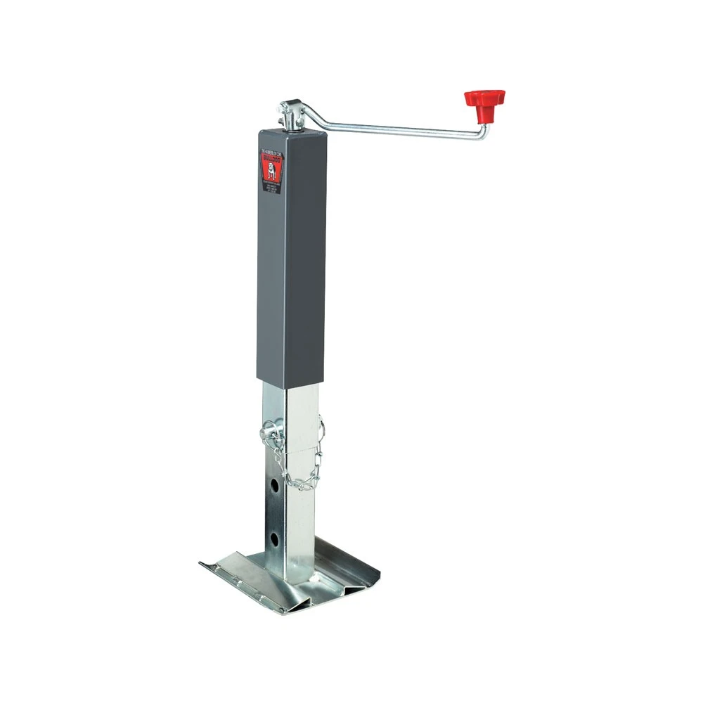 Bundle of ten Bulldog 10,000 lb square trailer jacks with 15-inch topwind footplate