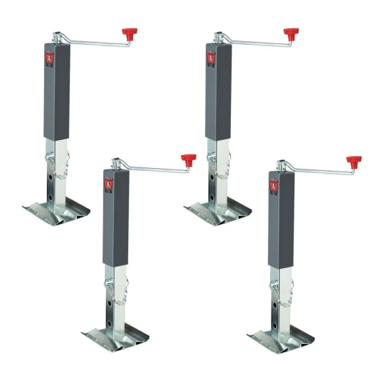 Bulldog 10K Topwind Square Trailer Jack 15 inch Lift Footplate 4-Pack