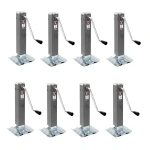 Bulldog 10,000 lb Sidewind Square Trailer Jack with Footplate & 10″ Lift (8-Pack)