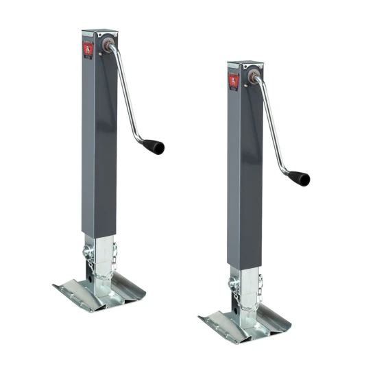 Bulldog 10K Square Sidewind Trailer Jack 15″ Lift Footplate (2-Pack) Bulldog 10K square trailer jack 15″ lift sidewind footplate 2-pack bundle