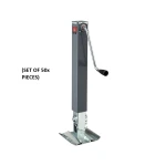 Bulldog 10K Square Trailer Jack with Footplate and Sidewind Handle – 15" Lift