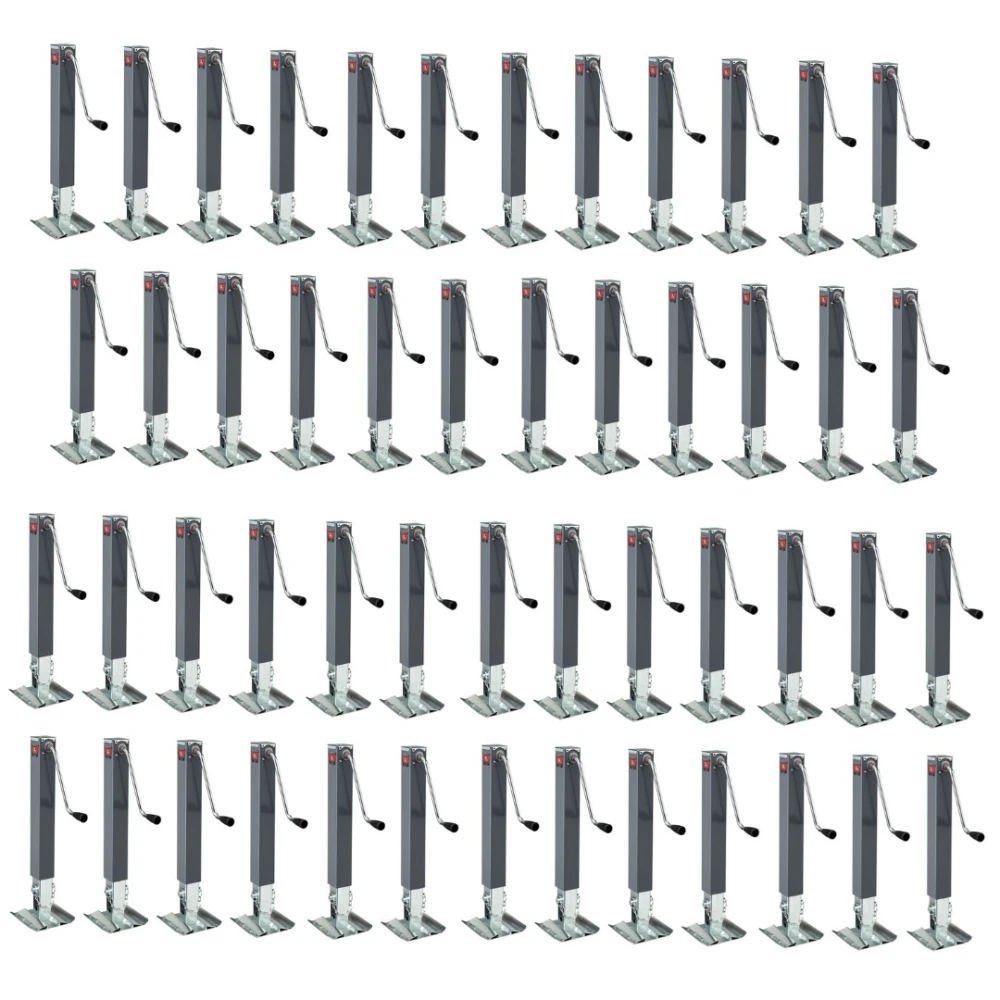 Bulldog 10K Square Trailer Jack with Footplate and Sidewind Handle – 15" Lift