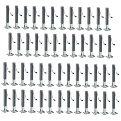 Bulldog 50x 10K Square Trailer Jack w/ 15" Lift and Footplate