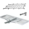 CURT 60x20 Aluminum Hitch Cargo Carrier with Elastic Net and Hitch Lock