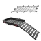CURT 50x30.5 Aluminum Hitch Cargo Carrier with Folding Ramp, Cargo Net & Hitch Lock
