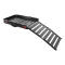 CURT 50x30.5 Folding Aluminum Hitch Cargo Carrier with Ramp, Straps & Anti-Rattle Pin