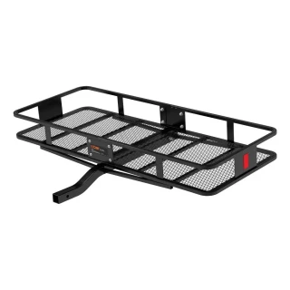  CURT 60x24 Fixed Shank Basket Hitch Cargo Carrier with Net and Anti-Rattle Pin
