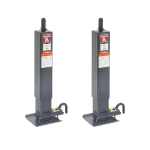 Bulldog 12K Square Topwind Trailer Jack 2-Pack Gray