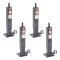 Bulldog 12K square trailer jack topwind non spring return 4 pack 26 inch lift