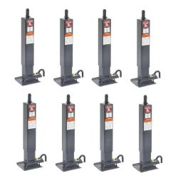 Bulldog 8x 12K Square Trailer Jack w/ Topwind 26" Lift Non Spring Return