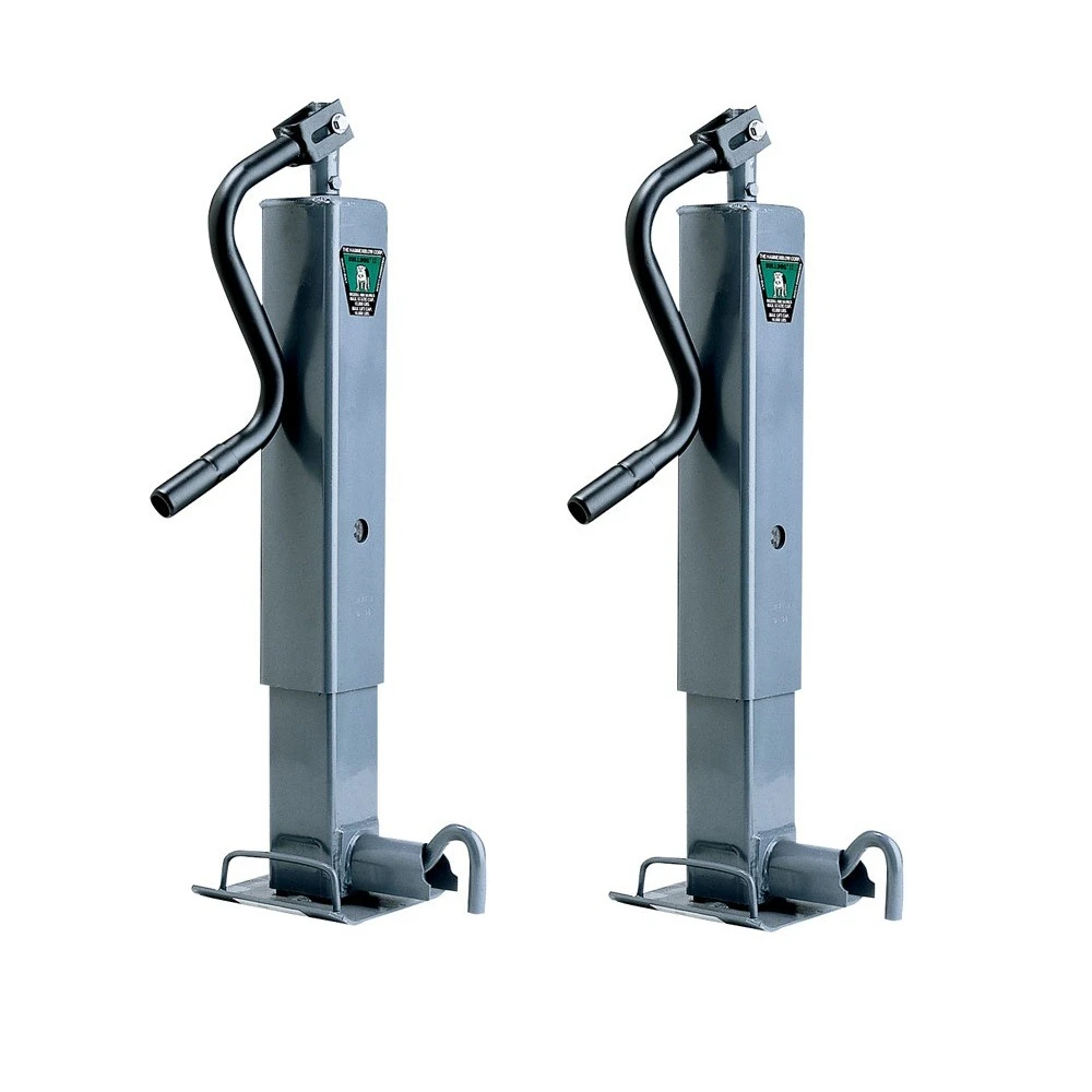 Bulldog 12K Topwind Square Trailer Jack Two Pack 26″ Lift Non Spring Return