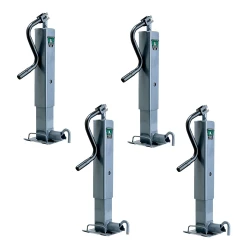 Bulldog 4x 12K Square Trailer Jack w/ 26" Lift Topwind Non Spring Return and Crank