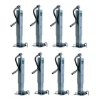 Bundle of 8 Bulldog 12K Topwind Square Trailer Jacks 26in Lift Non-Spring Return