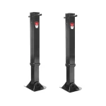 Bulldog 45K Weld-On Heavy Duty Trailer Jack Pair 17 Inch Lift Fixed Leg