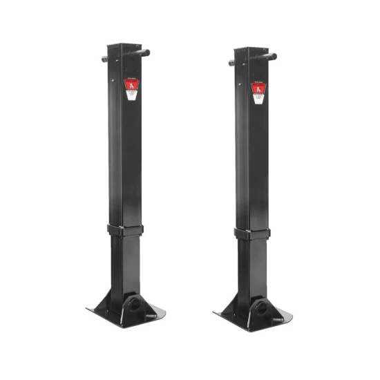 Bulldog 45K Weld-On Heavy Duty Trailer Jack Pair 17 Inch Lift Fixed Leg