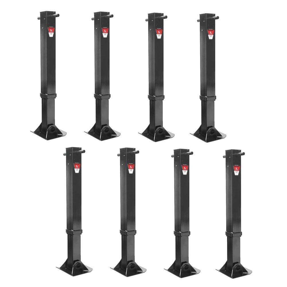 Bulldog 45K Trailer Jack Direct Weld 17 Inch Lift Fixed Leg Bundle (8 Pack)