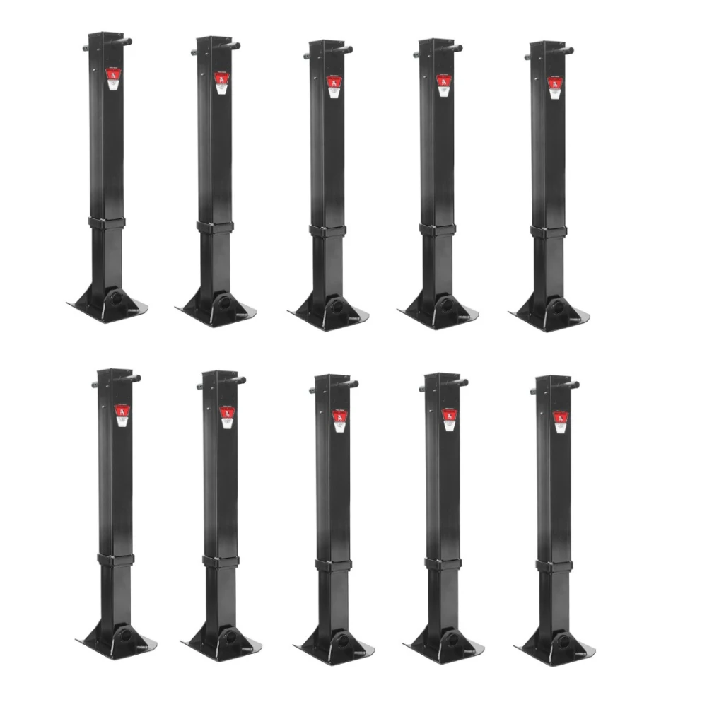 Bulldog 45K Weld-On Trailer Jack Fixed Leg 17-inch Lift (10 Pack)