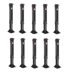 Bulldog 10x 45K Trailer Jack Weld-On w/ 17" Lift Fixed Leg