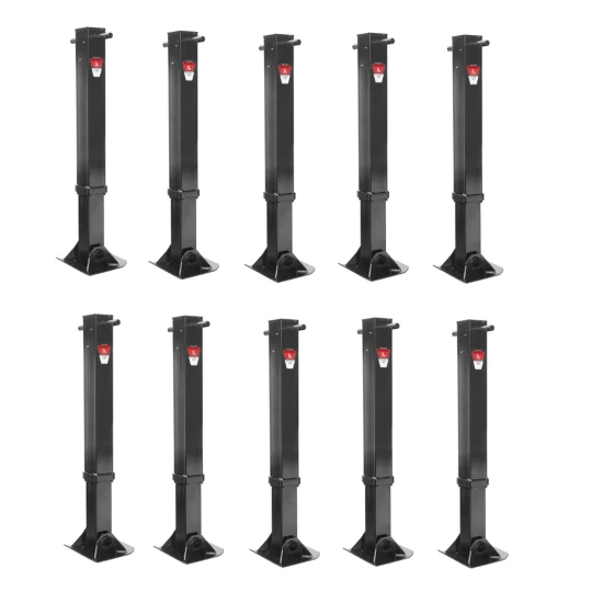 Bulldog 45K Weld-On Trailer Jack Fixed Leg 17-inch Lift (10 Pack)