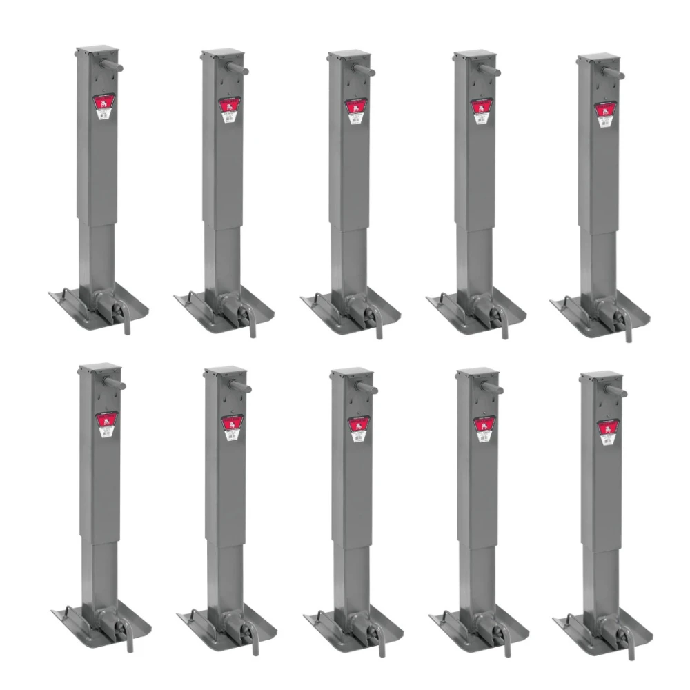 Bulldog 12K Square Trailer Jack Sidewind Drop Leg Non Spring Return 10-Pack