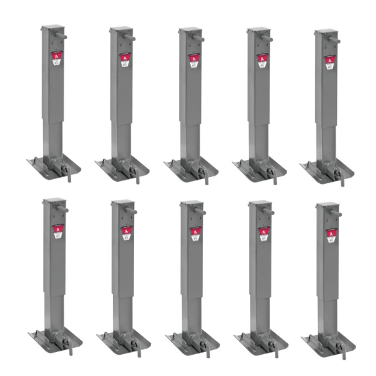 Bulldog 12K Square Trailer Jack Sidewind Drop Leg Non Spring Return 10-Pack