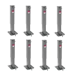 Bulldog 12K Square Trailer Jack Sidewind Drop Leg 8-Pack