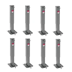 Bulldog 8x 12K Square Trailer Jack w/ Sidewind 26" Lift Drop Leg Non Spring Return