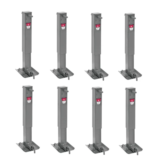 Bulldog 12K Square Trailer Jack Sidewind Drop Leg 8-Pack