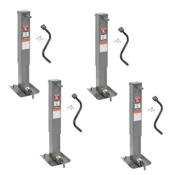Bulldog 4x 12K Square Trailer Jack w/ 26" Lift Sidewind Non Spring Return