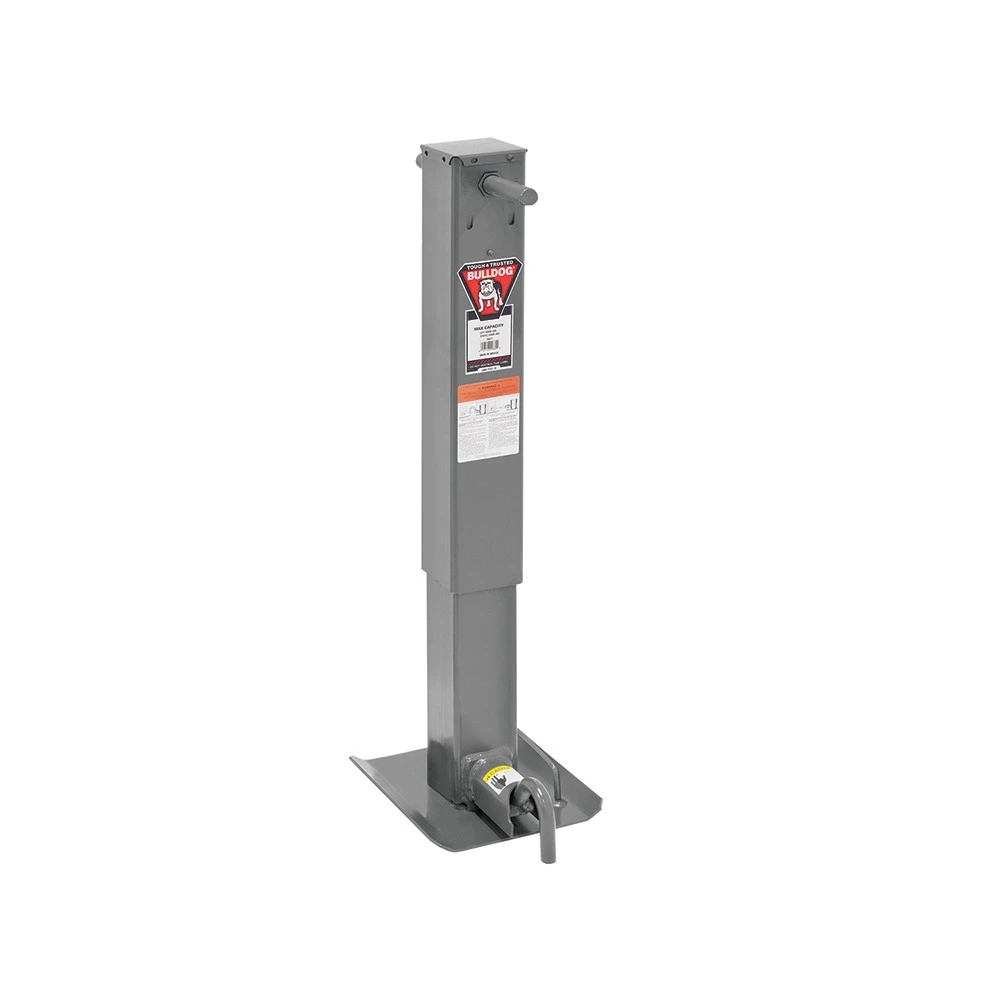 Bulldog 12K Square Trailer Jack 26in Drop Leg Non Spring Return Bundle of 4