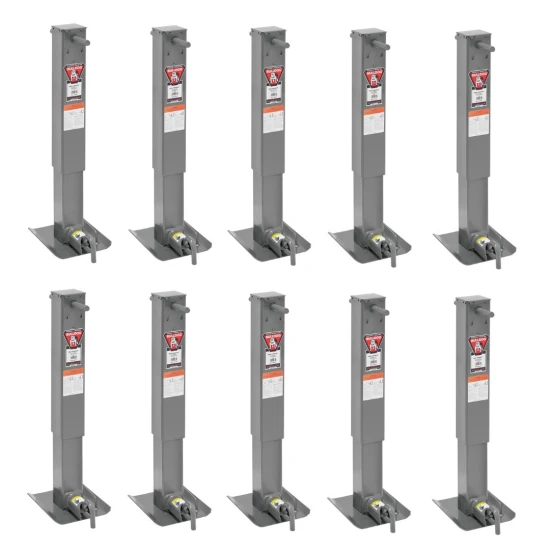 Bulldog 12K square trailer jack 26-inch drop leg non-spring return