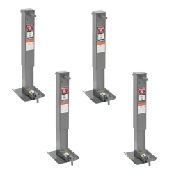 Bulldog 4x 12K Square Trailer Jack w/ 26" Lift Drop Leg Non Spring Return