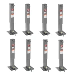 Bulldog 8-Pack 12K Square Trailer Jacks with 26" Lift and Drop Legs
