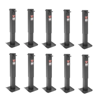 Bulldog 12K Square Trailer Jack Sidewind Fixed Leg Black Powdercoat (10-Pack)