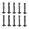 Bulldog 12K Square Trailer Jack Sidewind Fixed Leg Black Powdercoat (10-Pack)
