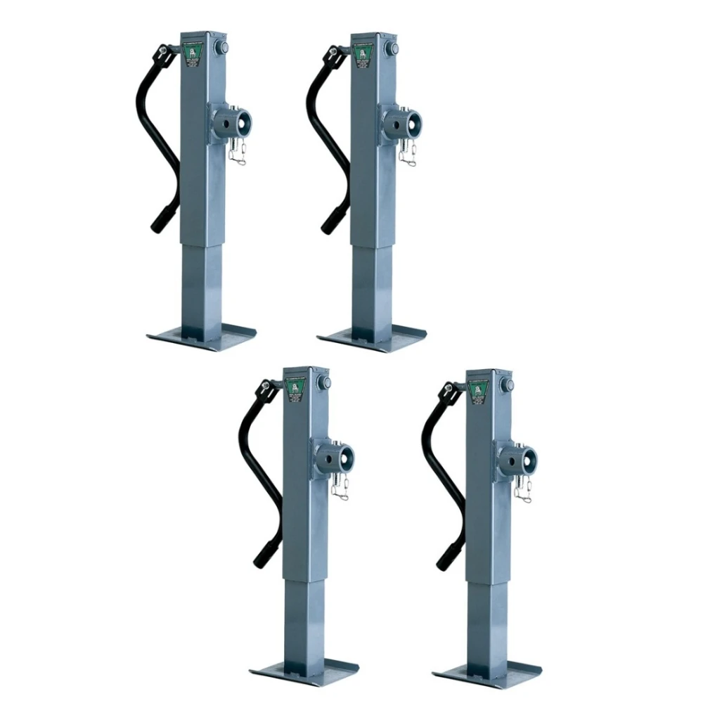 Bulldog 12K Square Trailer Jacks with Sidewind Handle Swivel Mount (4-Pack)