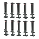 Bulldog 25K square trailer jack 10-pack 26-inch lift sidewind drop leg bundle