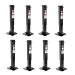 Bulldog 25K Square Trailer Jack Twin Cam HD Sidewind Spring Return Bundle (8-Pack)
