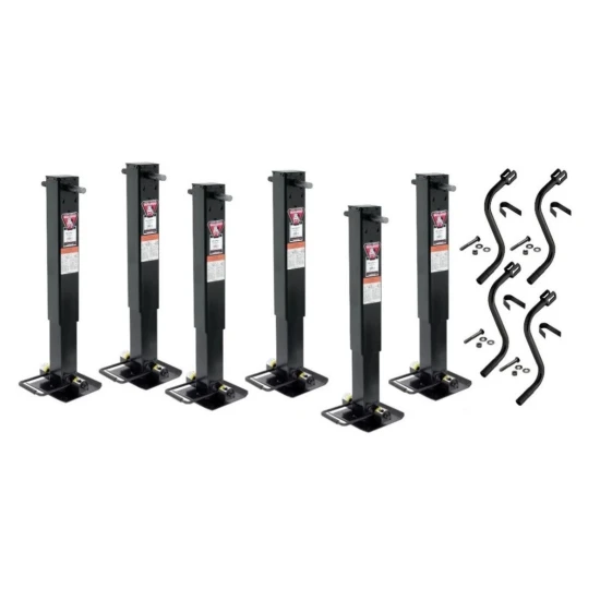 VIP 1 Trailer Jack Package 25K Rating Per Jack w/ Handles