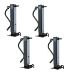 Bulldog 12K Square Trailer Jack 4-Pack with Sidewind Handle and Spring Return Drop Leg