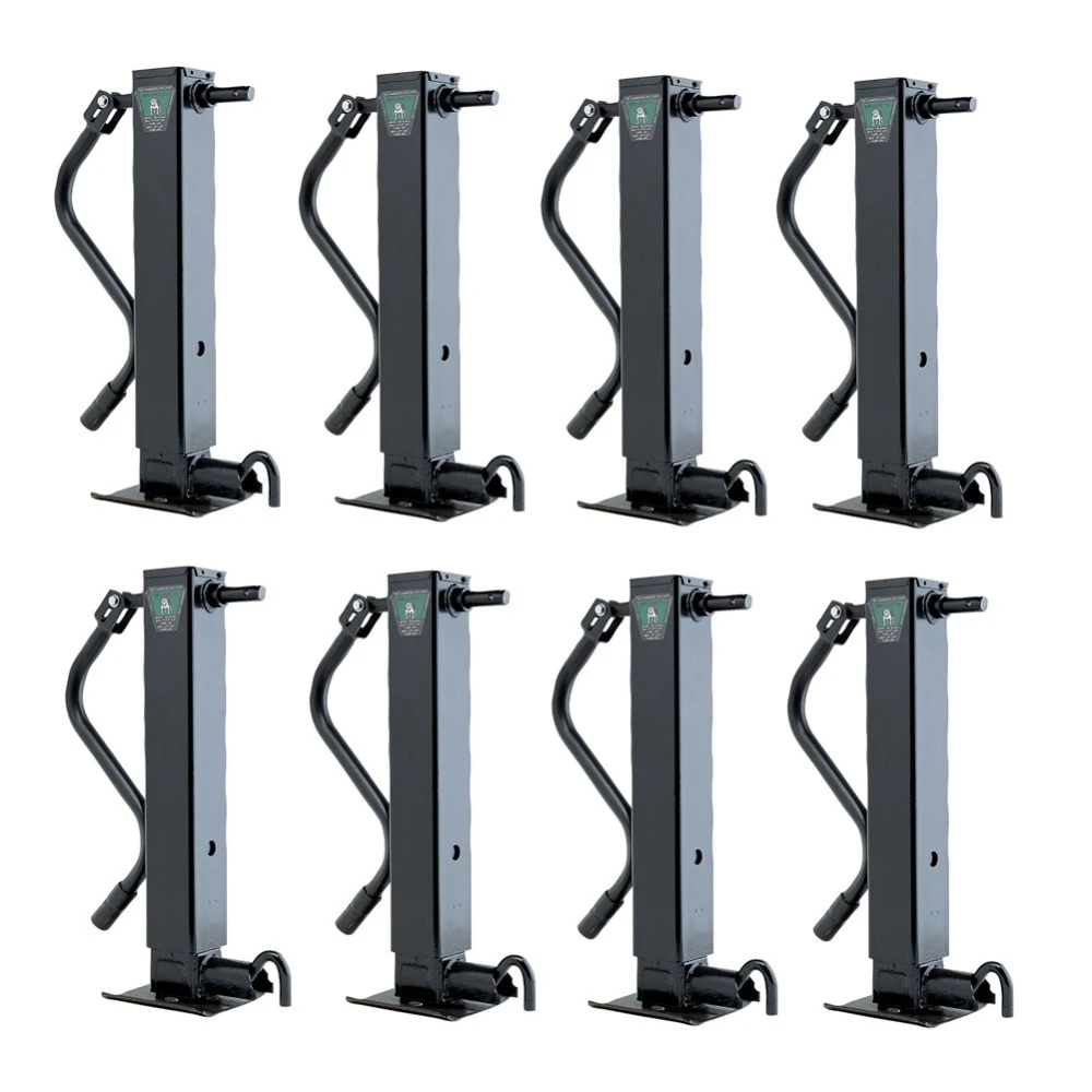 Bulldog 12K square trailer jack sidewind spring return drop leg bundle of 8