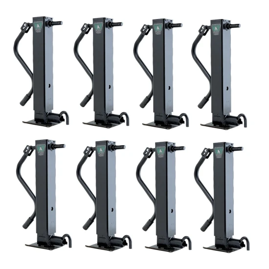 Bulldog 12K square trailer jack sidewind spring return drop leg bundle of 8
