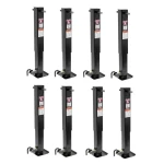 Bulldog 8x 12K Square Trailer Jack with Sidewind Handle and 12.5" Travel Spring Return