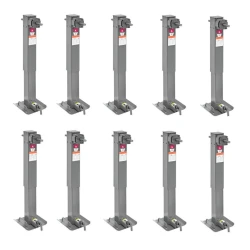 Bulldog 10x 12K 2-Speed Square Trailer Jack w/ Planetary Gearbox 26" Lift